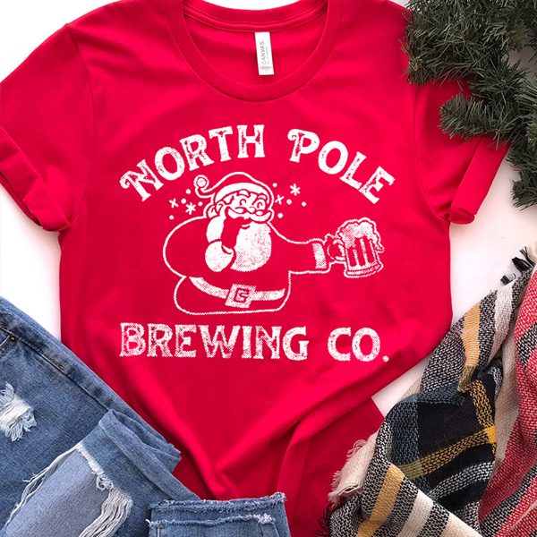 North Pole Brewing Christmas Graphic Tee