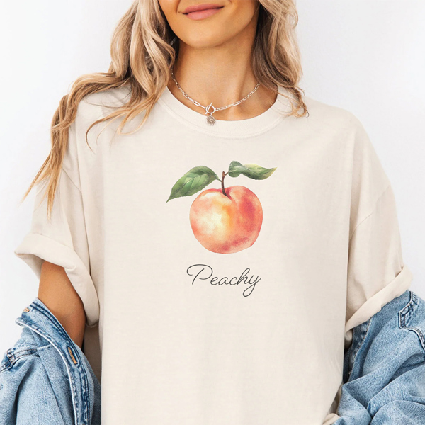 Peachy Fun Fruity Graphic Tee