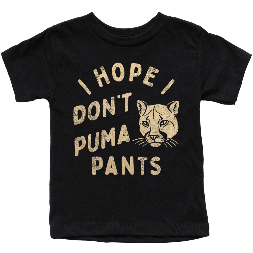 I Hope I Don't Puma Pants Silly Graphic Tee