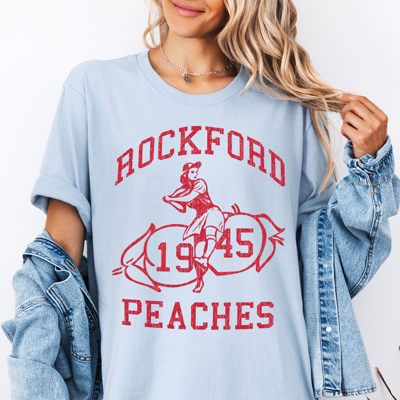 Rockford Peaches 1945 Baseball Movie Graphic Tee