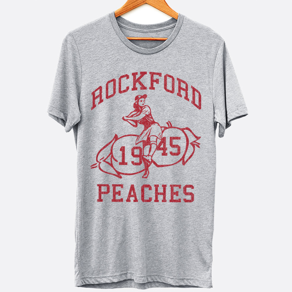 Rockford Peaches 1945 Baseball Movie Graphic Tee