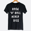  Rock 'N' Roll Never Dies Music Graphic Tee