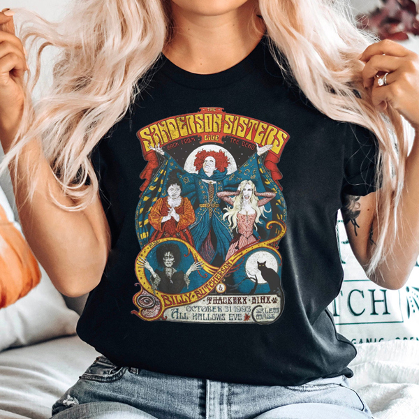 The Sanderson Sisters Live Hocus Pocus Halloween Movie Graphic Tee