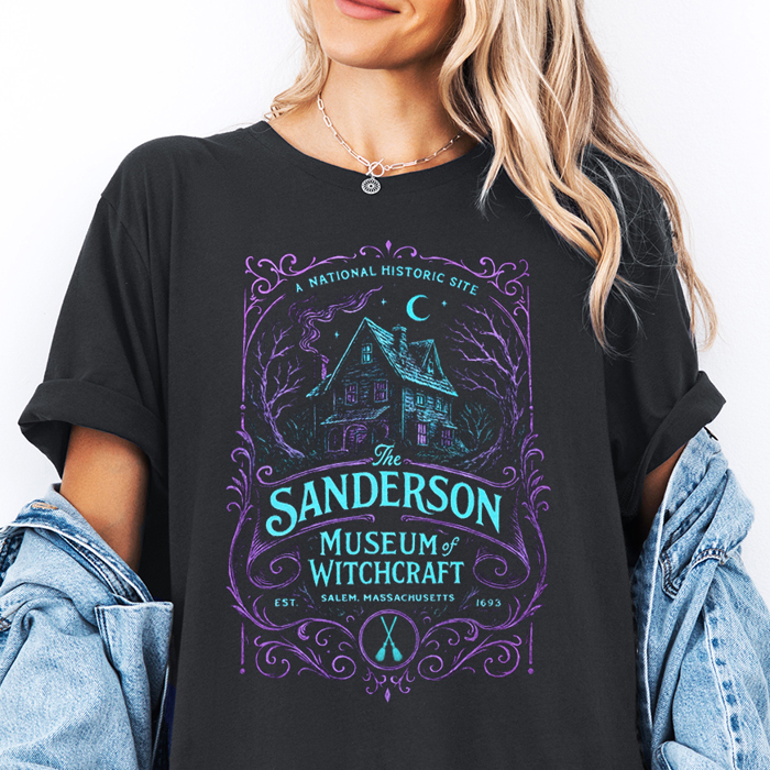 Sanderson Witch Museum Salem Hocus Pocus Scary Movie Fall & Autumn Graphic Tee | Halloween Shirt
