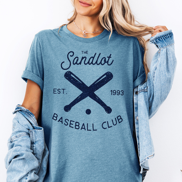 Sandlot Baseball Club Sports 90's Movie Graphic Tee