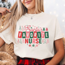  Santa's Favorite Nurse Christmas Graphic Tee