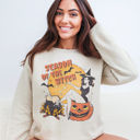  Season Of The Witch Vintage Halloween Graphic Sweatshirt