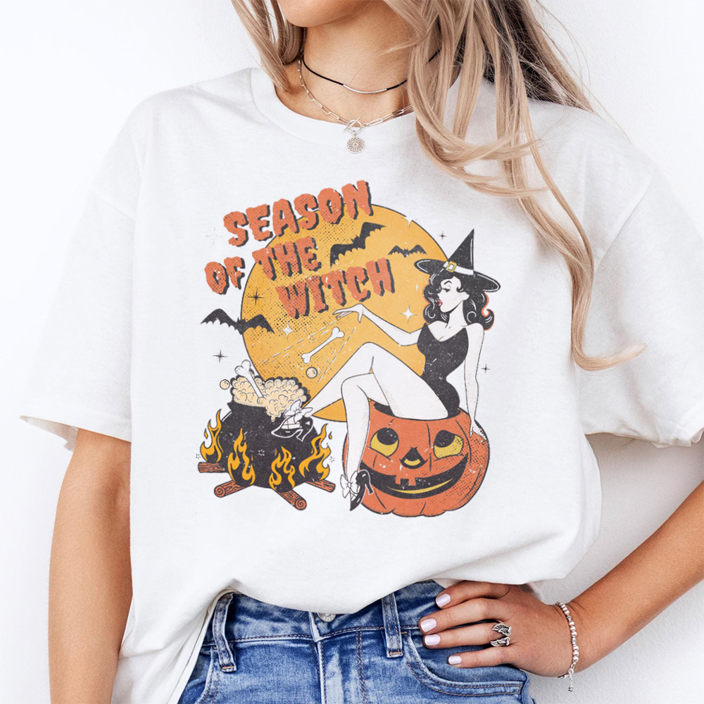 Season Of The Witch Halloween Graphic Tee