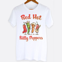  Red Hot Silly Peppers Fun Graphic Tee