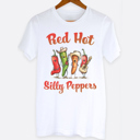  Red Hot Silly Peppers Funny Music Graphic Tee