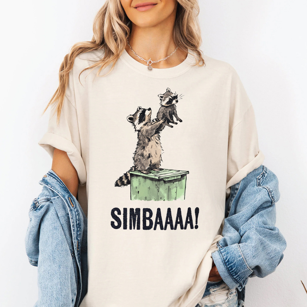 Simba Raccoon Animal Graphic Tee