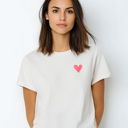  Simple Watercolor Heart Pocket Graphic Tee