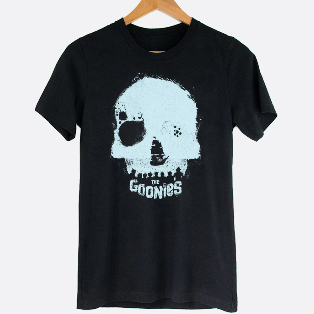 The Goonies Skull Ship Classis 80s's Movie Throwback Graphic Tee