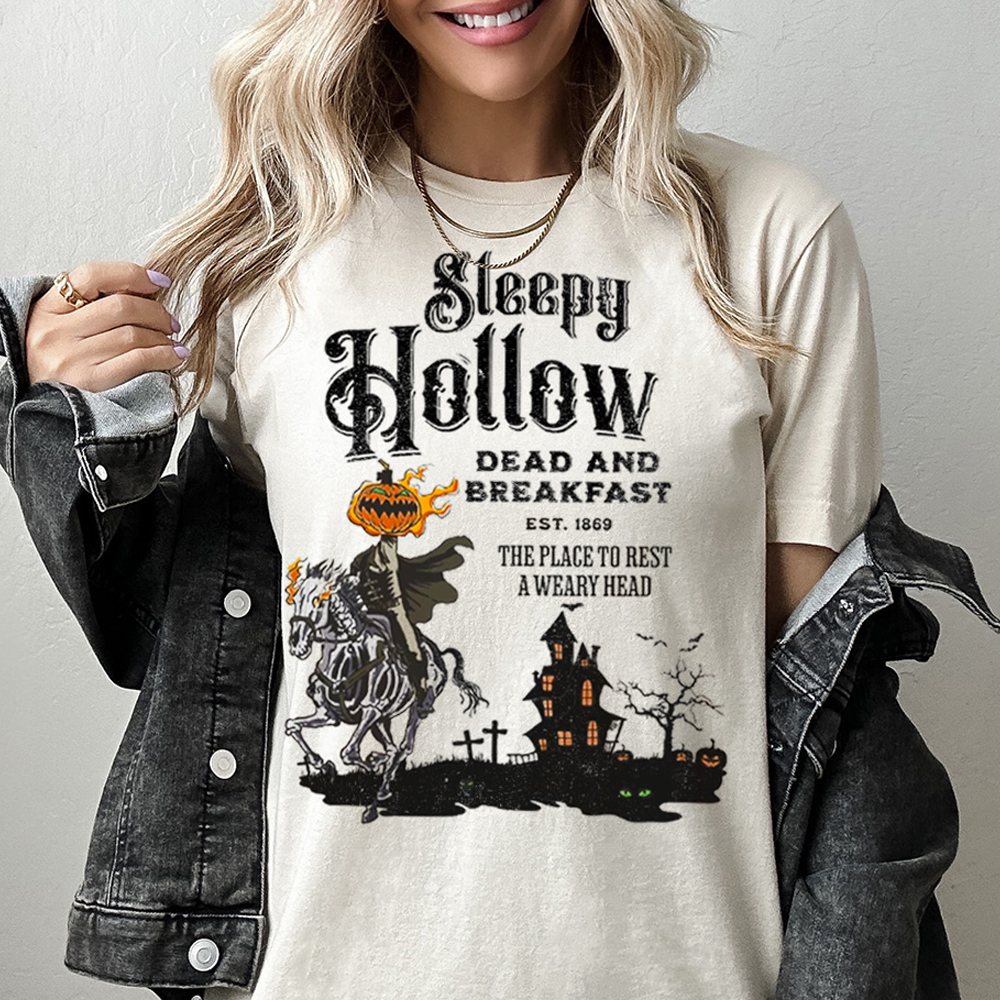 Sleepy Hollow Headless Horseman Halloween Movie Graphic Tee