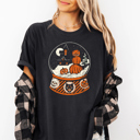  Halloween Pumpkin Snow Globe Graphic Tee