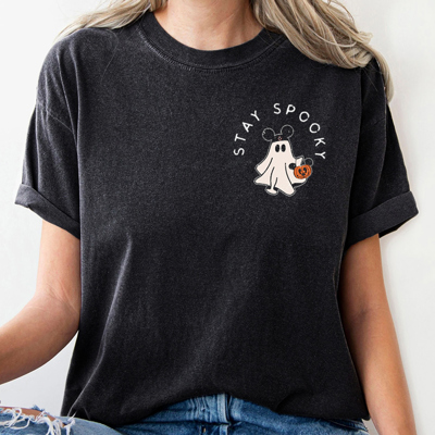 Stay Spooky Magical Halloween Pocket Fall & Autumn Graphic Tee | Halloween Shirt
