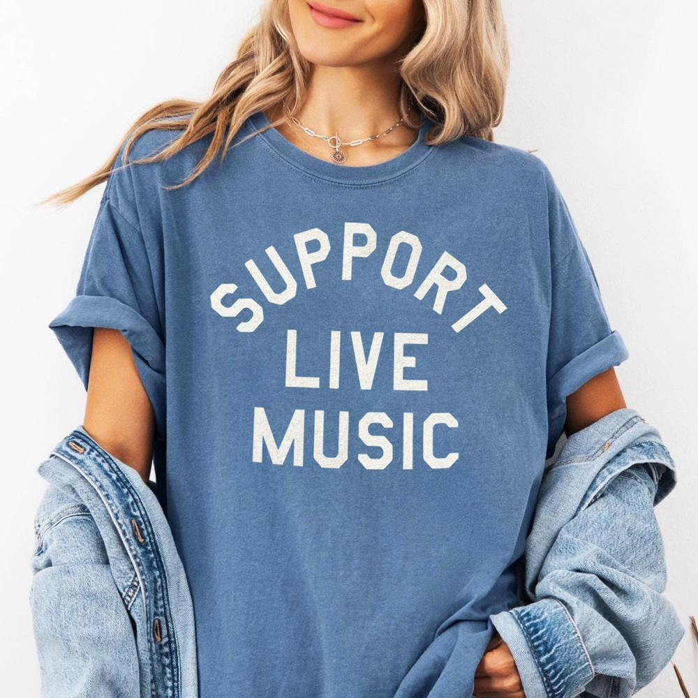 Support Live Music Graphic Tee