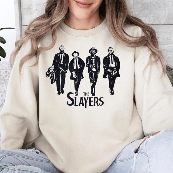 The Slayers Spooky Halloween Movie Graphic Sweatshirt