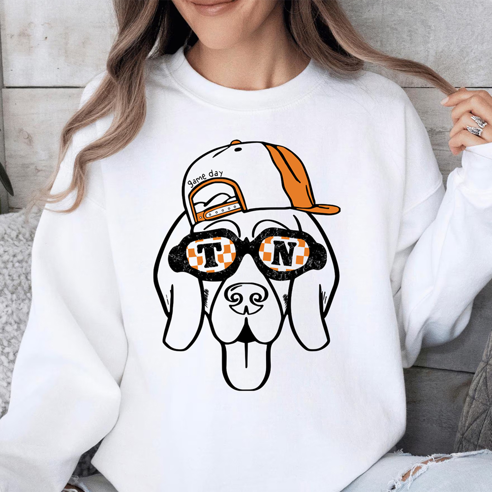 TN Dog Football Sports Graphic Sweatshirt