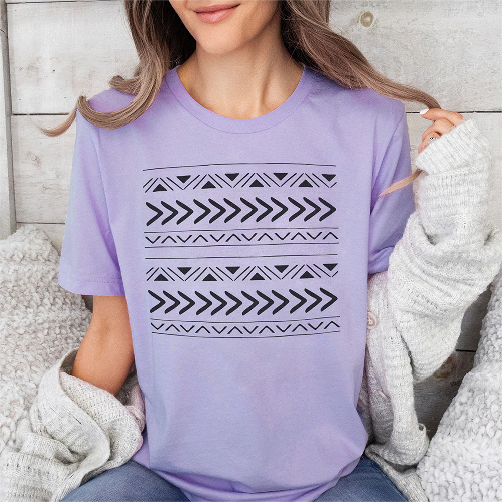 Boho Tribal Stripes Graphic Tee