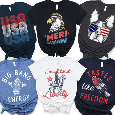 Funny USA Patriotic 4th Of July Graphic Tees | 4th Of July Tee