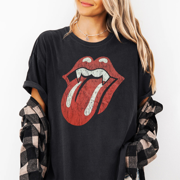 Vampire Teeth And Tongue Halloween Graphic Tee