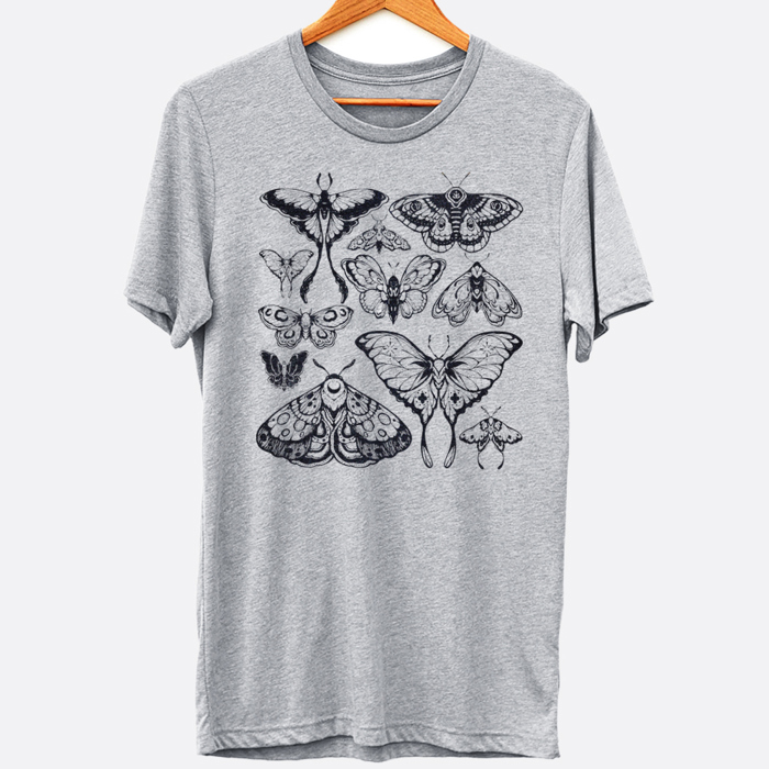 Vintage Butterfly Collage Nature Inspired Spring & Summer Floral Graphic Tee