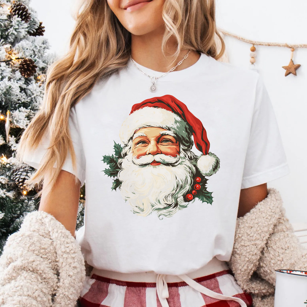 Vintage Santa Nostalgic Christmas Graphic Tee