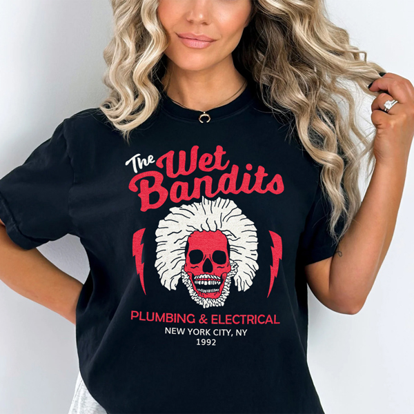 The Wet Bandits Funny Christmas Movie Graphic Tee