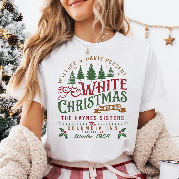 White Christmas Classic Movie Graphic Tee