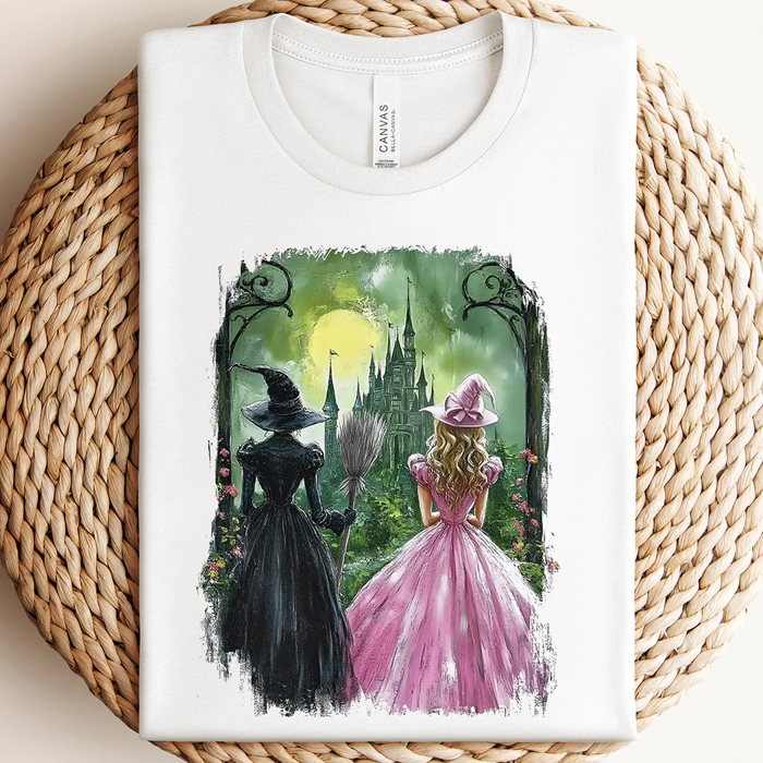 Wicked Witch Emerald City Wizard Of Oz Watercolor Graphic Tee