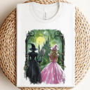  Wicked Witch Emerald City Wizard Of Oz Watercolor Graphic Tee