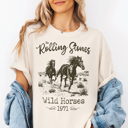  The Stones Wild Horses Western Classic Rock Music Graphic Tee