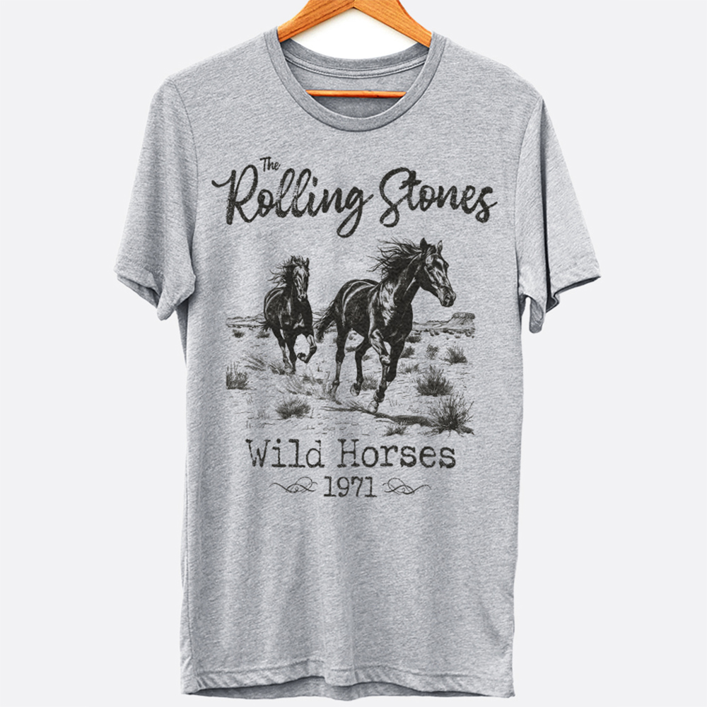 Wild Horses Music Song Graphic Tee