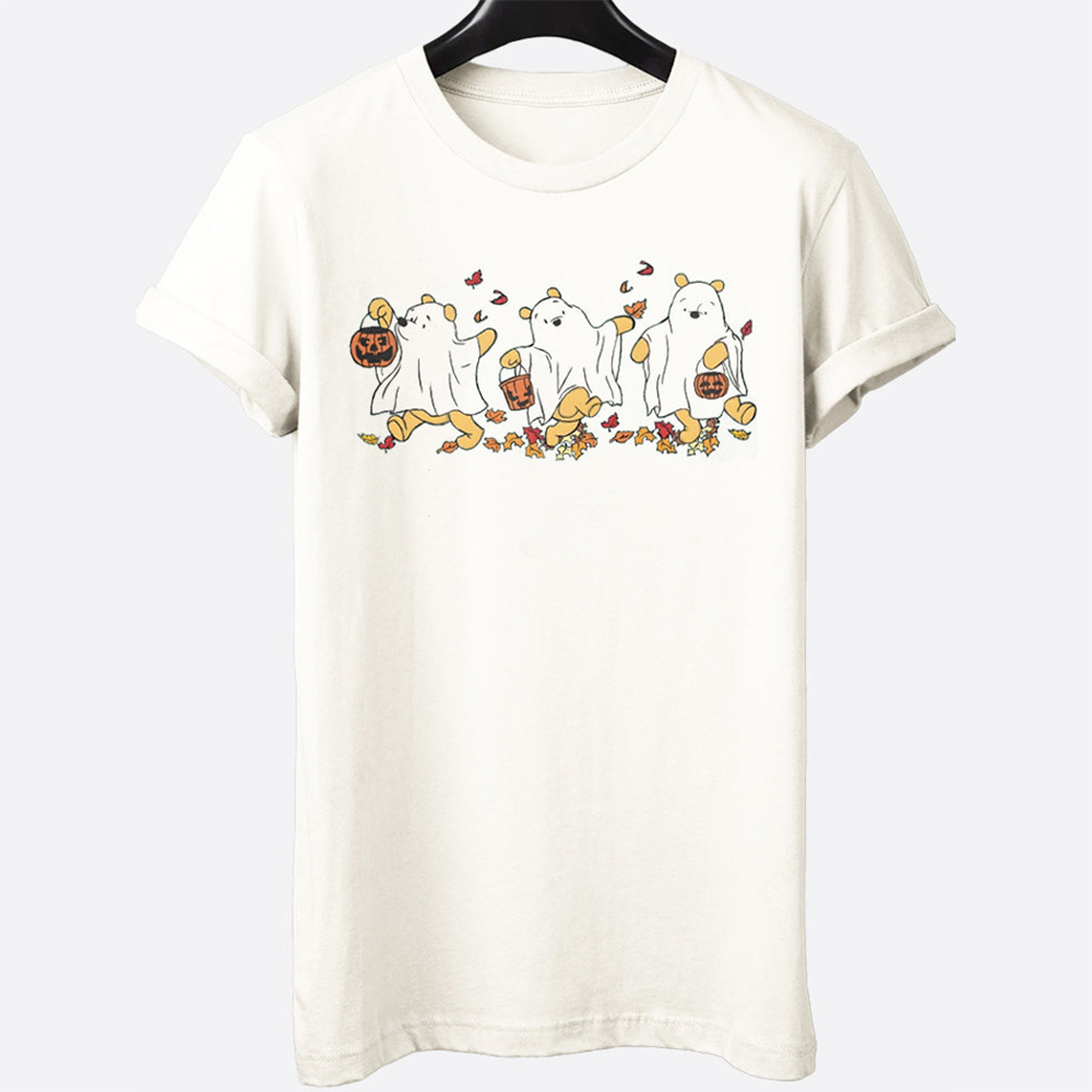 Winnie The Pooh Ghost Fall & Halloween Graphic Tee