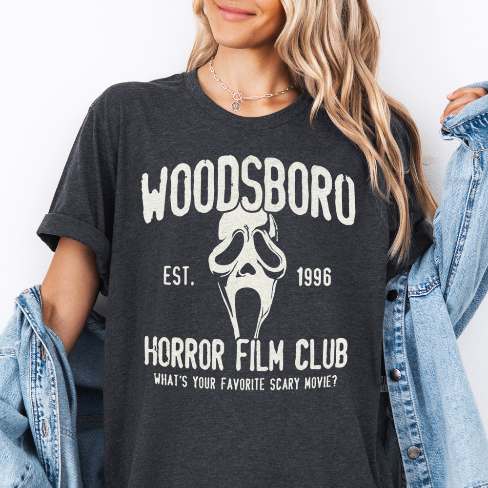 Woodsboro Horror Club Scream Halloween Scary Movie Graphic Tee