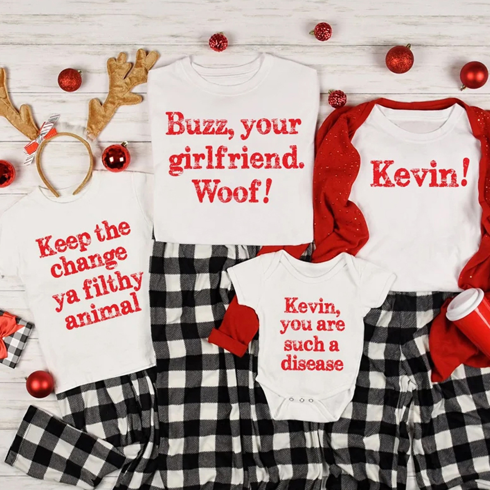 Matching Home Alone Family Christmas Movie Tees