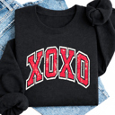  Vintage Distressed XOXO Valentine's Day Graphic Sweatshirt | Valentine Shirt