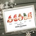  Cozy Gnome Family Personalized Art | 3 sizes