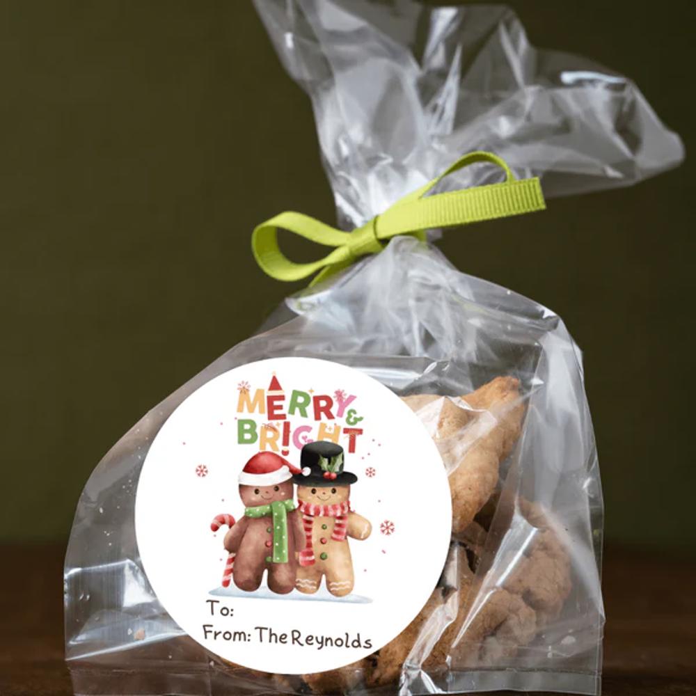 Personalized To & From Holiday Christmas Gift Labels