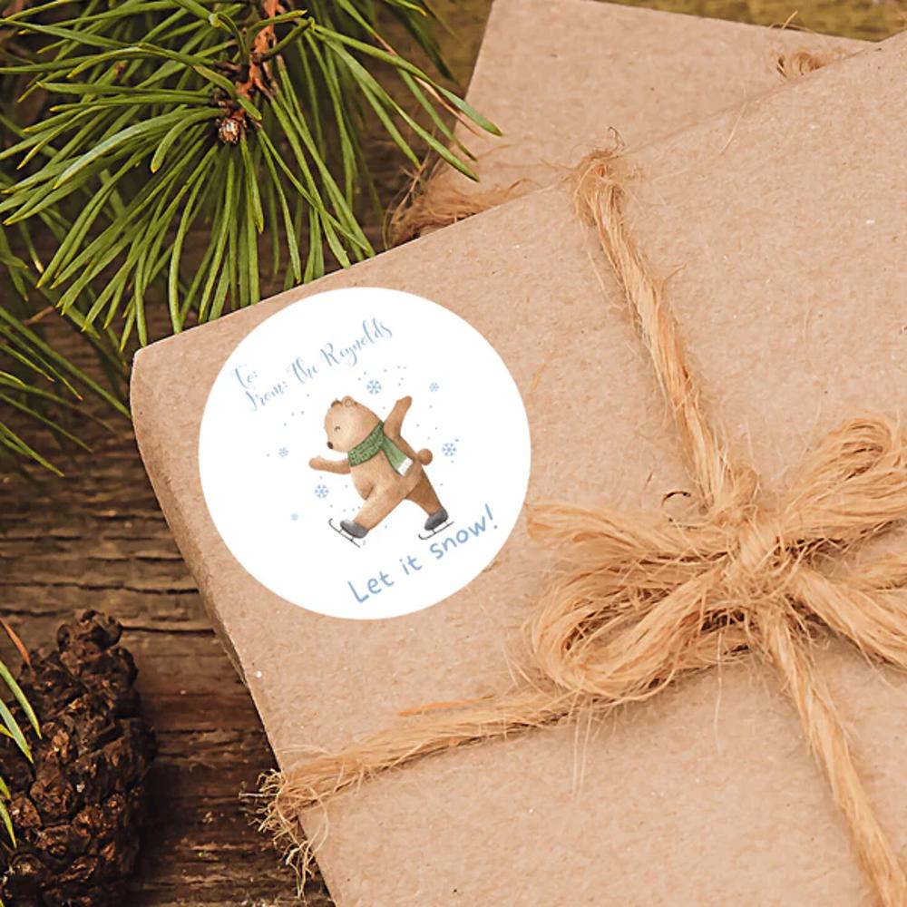 Personalized To & From Holiday Christmas Gift Labels