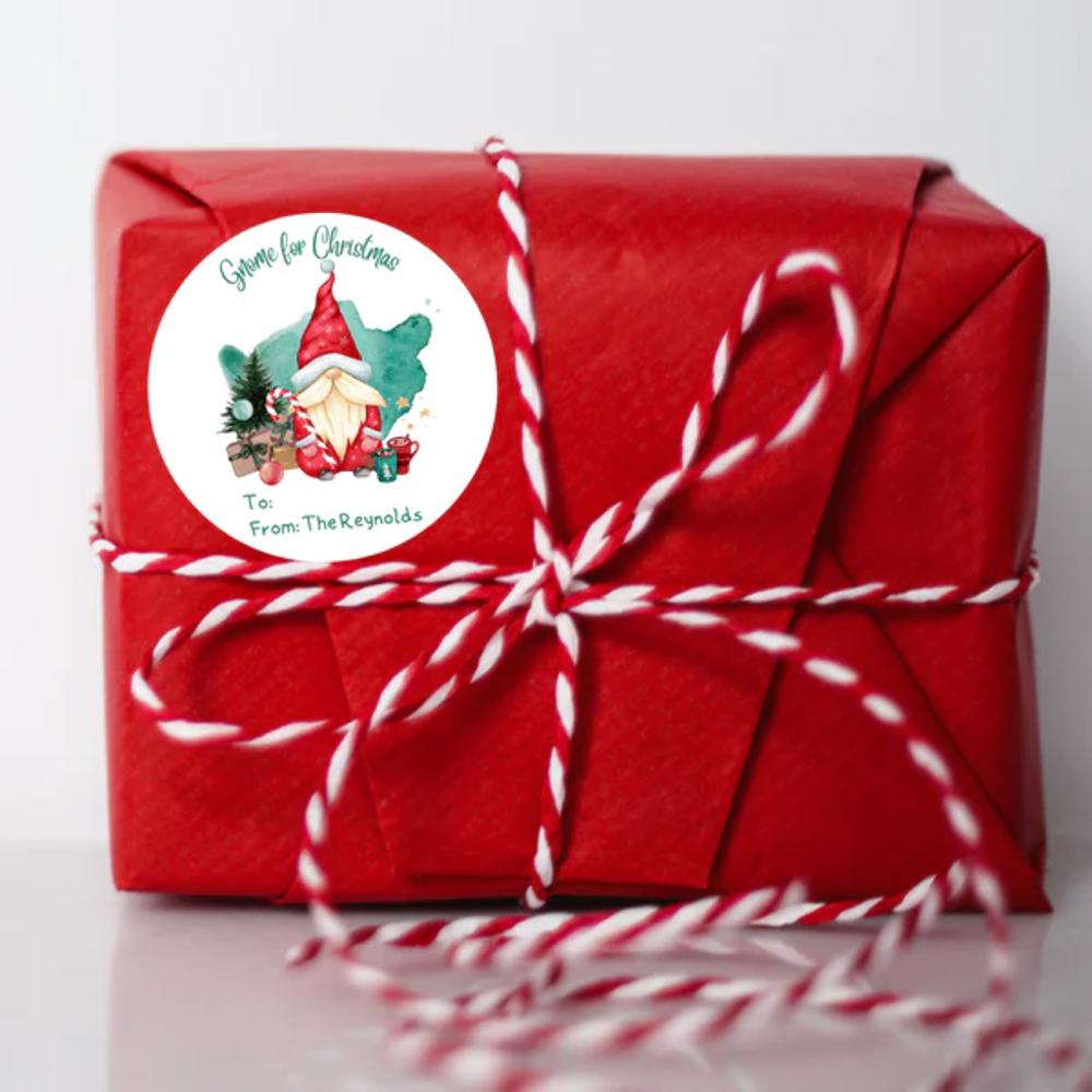 Personalized To & From Holiday Christmas Gift Labels