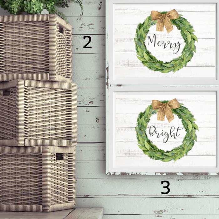 Cozy Farm Christmas Holiday Art Prints | 3 Sizes