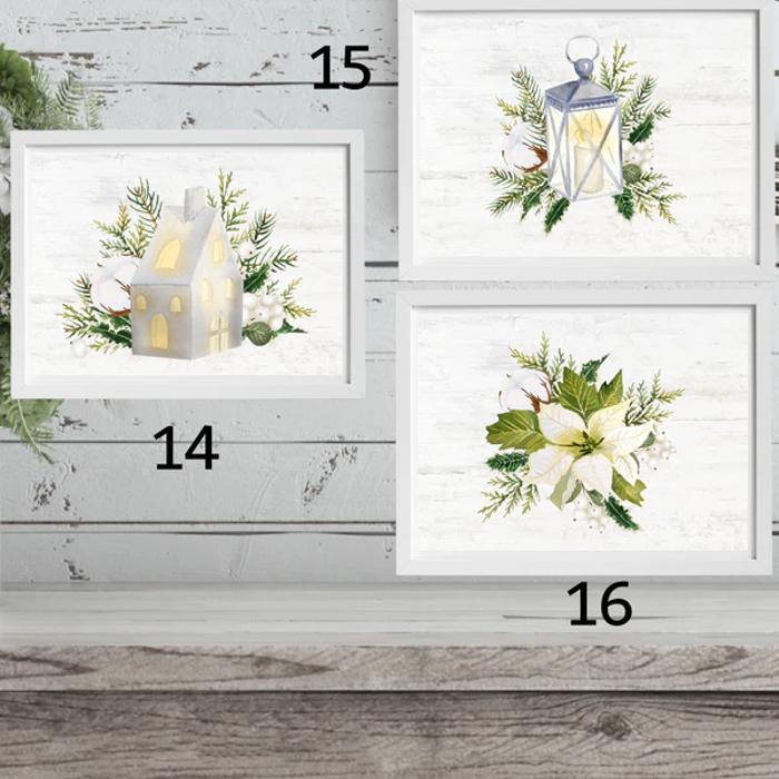 Cozy Farm Christmas Holiday Art Prints | 3 Sizes