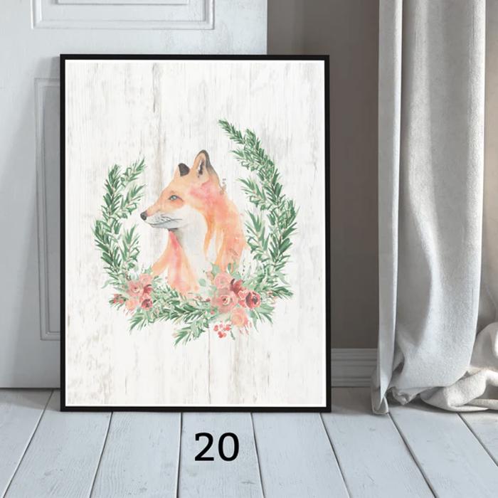 Cozy Farm Christmas Holiday Art Prints | 3 Sizes