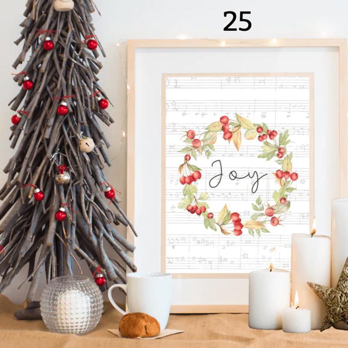 Cozy Farm Christmas Holiday Art Prints | 3 Sizes