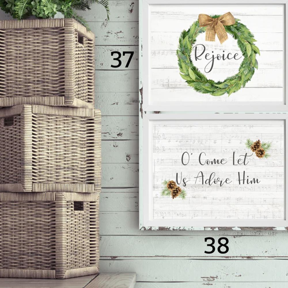 Cozy Farm Christmas Holiday Art Prints | 3 Sizes