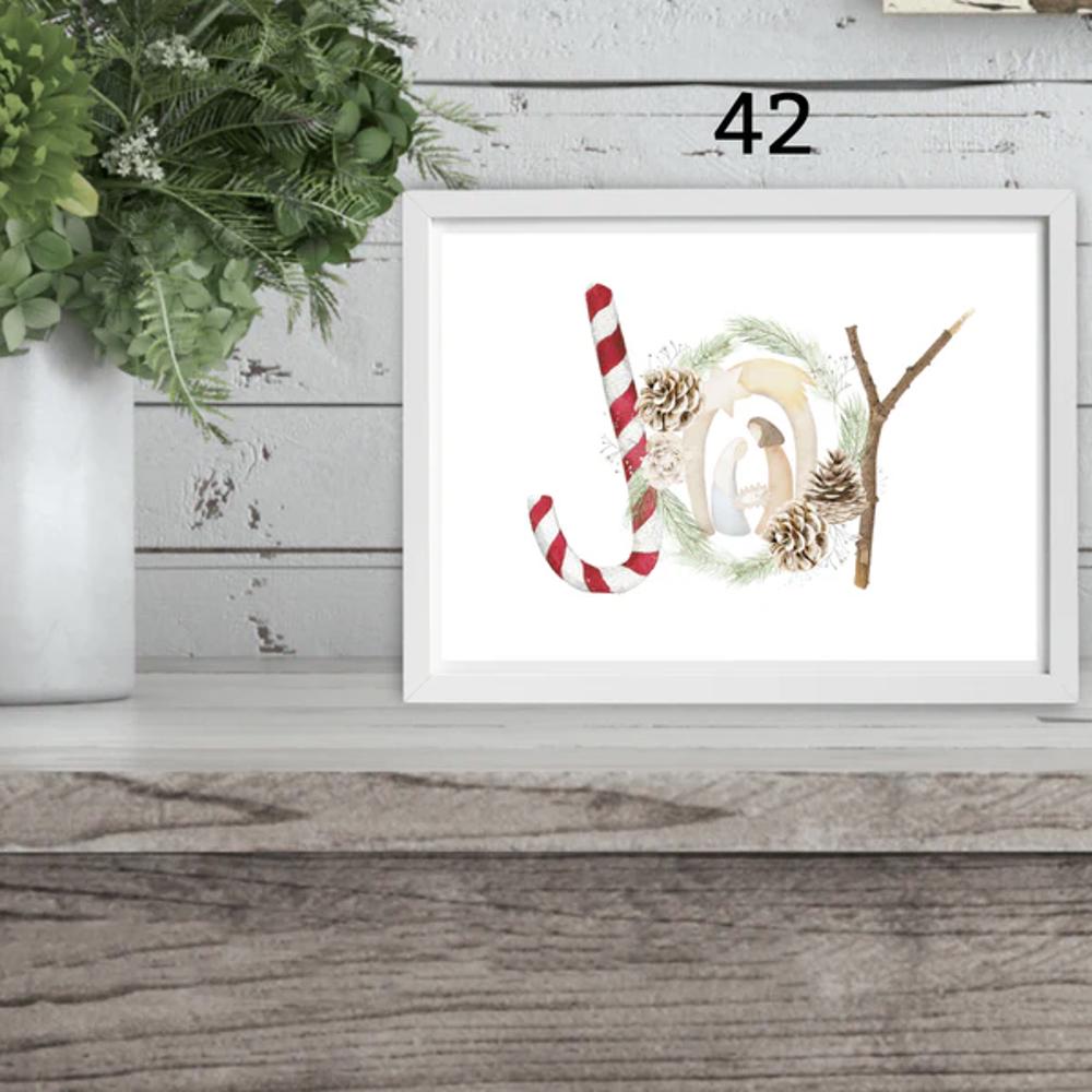 Cozy Farm Christmas Holiday Art Prints | 3 Sizes