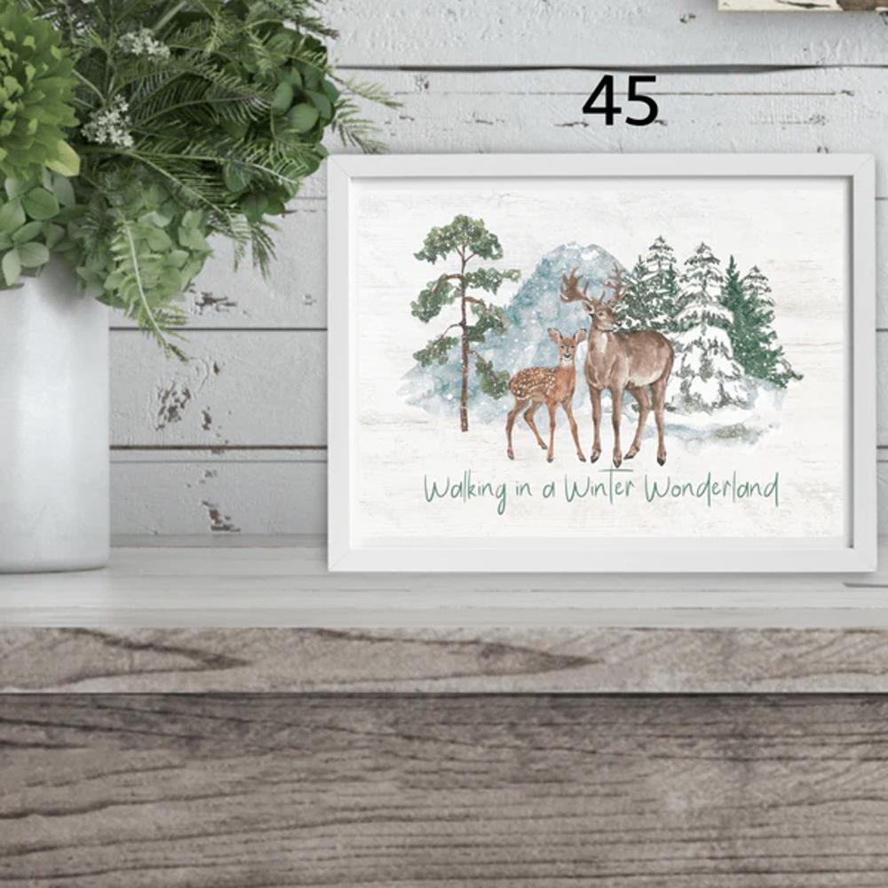 Cozy Farm Christmas Holiday Art Prints | 3 Sizes