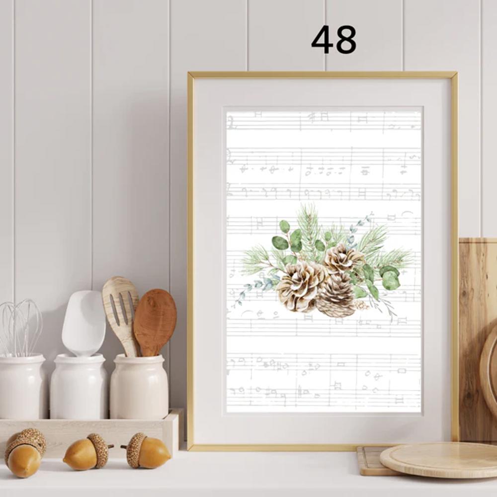 Cozy Farm Christmas Holiday Art Prints | 3 Sizes